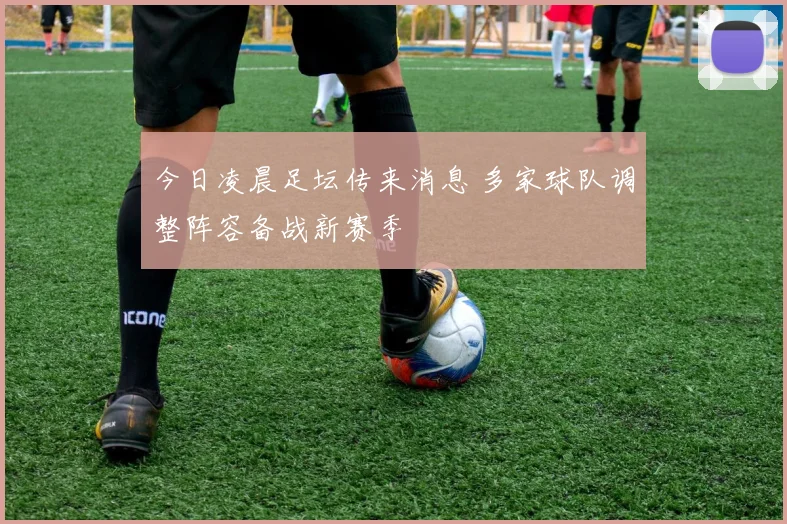 今日凌晨足坛传来消息 多家球队调整阵容备战新赛季